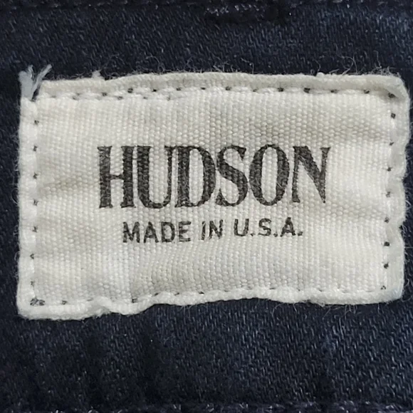 Hudson Women's Collin Vice Versa Skinny Gold Polka-Dot Denim Jeans Size 25 Dark - Picture 12 of 15